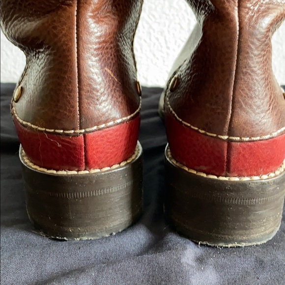 Dolce&Gabbana green, brown and red riding boots - Picture 8 of 14